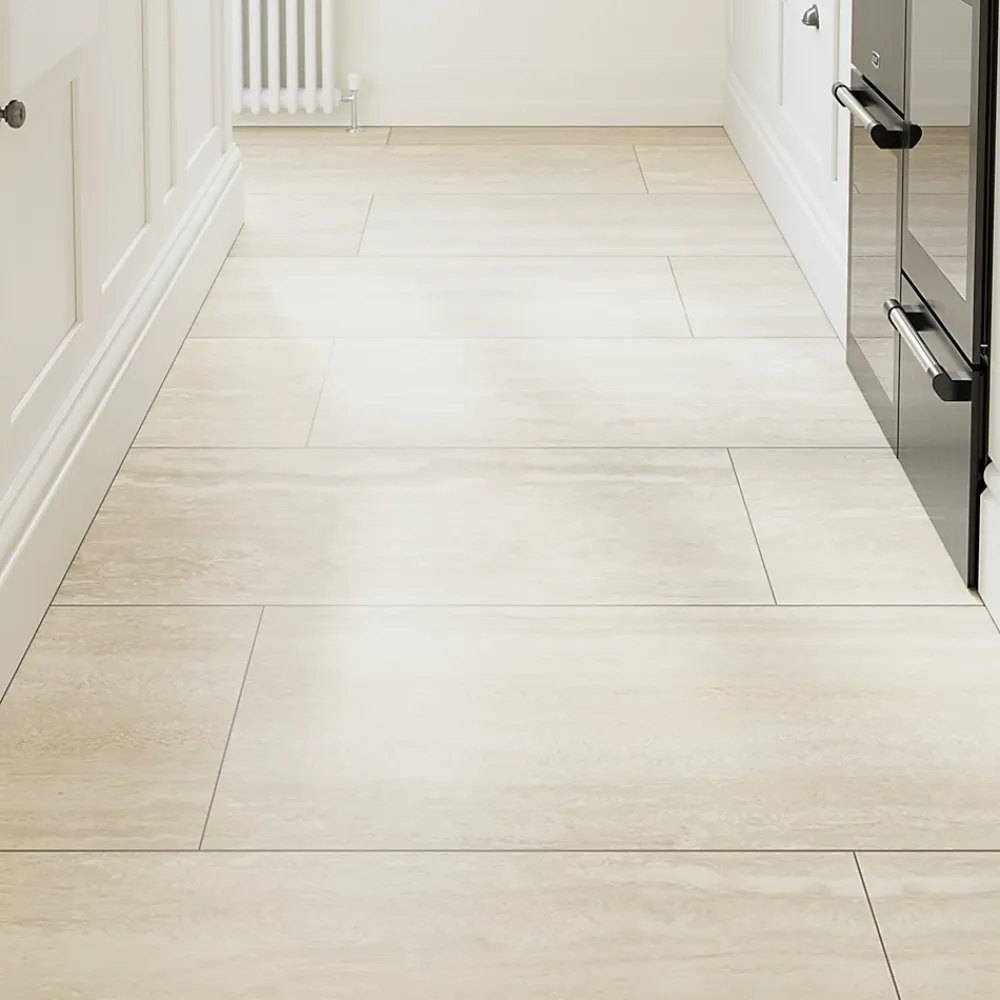 GoodHome Carrelage Mural Pour Wc|Carrelage Mural Effet Pierre<Carrelage sol et mur intérieur effet pierre beige L.120 x l.59,5 cm x ép.10 mm, Kyat