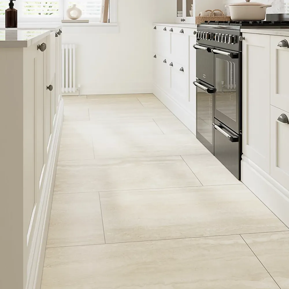 GoodHome Carrelage Mural Pour Wc|Carrelage Mural Effet Pierre<Carrelage sol et mur intérieur effet pierre beige L.120 x l.59,5 cm x ép.10 mm, Kyat
