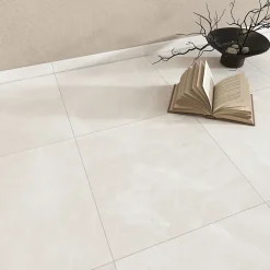Carrelage Mural Pour Wc|Carrelage Mural Pour Salle De Bains<Carrelage sol et mur intérieur blanc effet pierre L.60,4 x l.60,4 cm x ép.7,4 mm, Himalaya