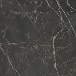 Carrelage sol et mur intérieur effet marbre noir mat L.61 x l.61 cm x ép.9 mm, Stone Marble- Carrelage Sol Effet Marbre