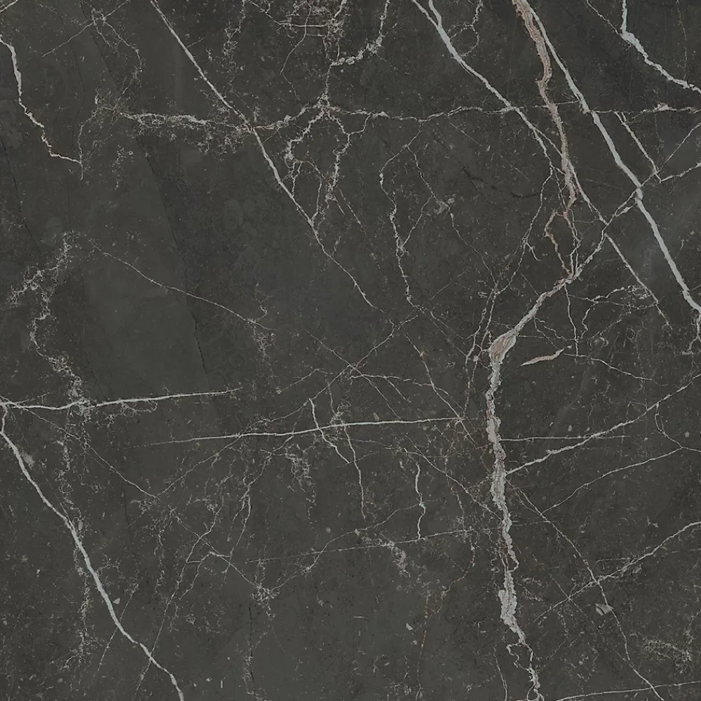 Carrelage sol et mur intérieur effet marbre noir mat L.61 x l.61 cm x ép.9 mm, Stone Marble- Carrelage Sol Effet Marbre
