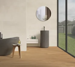 Ecoceramic Carrelage sol et mur intérieur intérieur en grès cérame émaillé effet bois brut mat L.120 x l.20 cm x ép.9 mm, Atelier- Carrelage Mural Effet Bois|Carrelage Mural Pour Douche