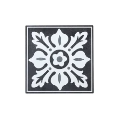 GoodHome Carrelage Mural Pour Douche|Carrelage Mural Pour Wc<Carrelage sol et mur intérieur effet carreau de ciment tons gris L.20 x l.20 cm x ép.8,2 mm, Konkrete