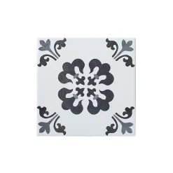 GoodHome Carrelage Mural Pour Douche|Carrelage Mural Pour Wc<Carrelage sol et mur intérieur effet carreau de ciment tons gris L.20 x l.20 cm x ép.8,2 mm, Konkrete