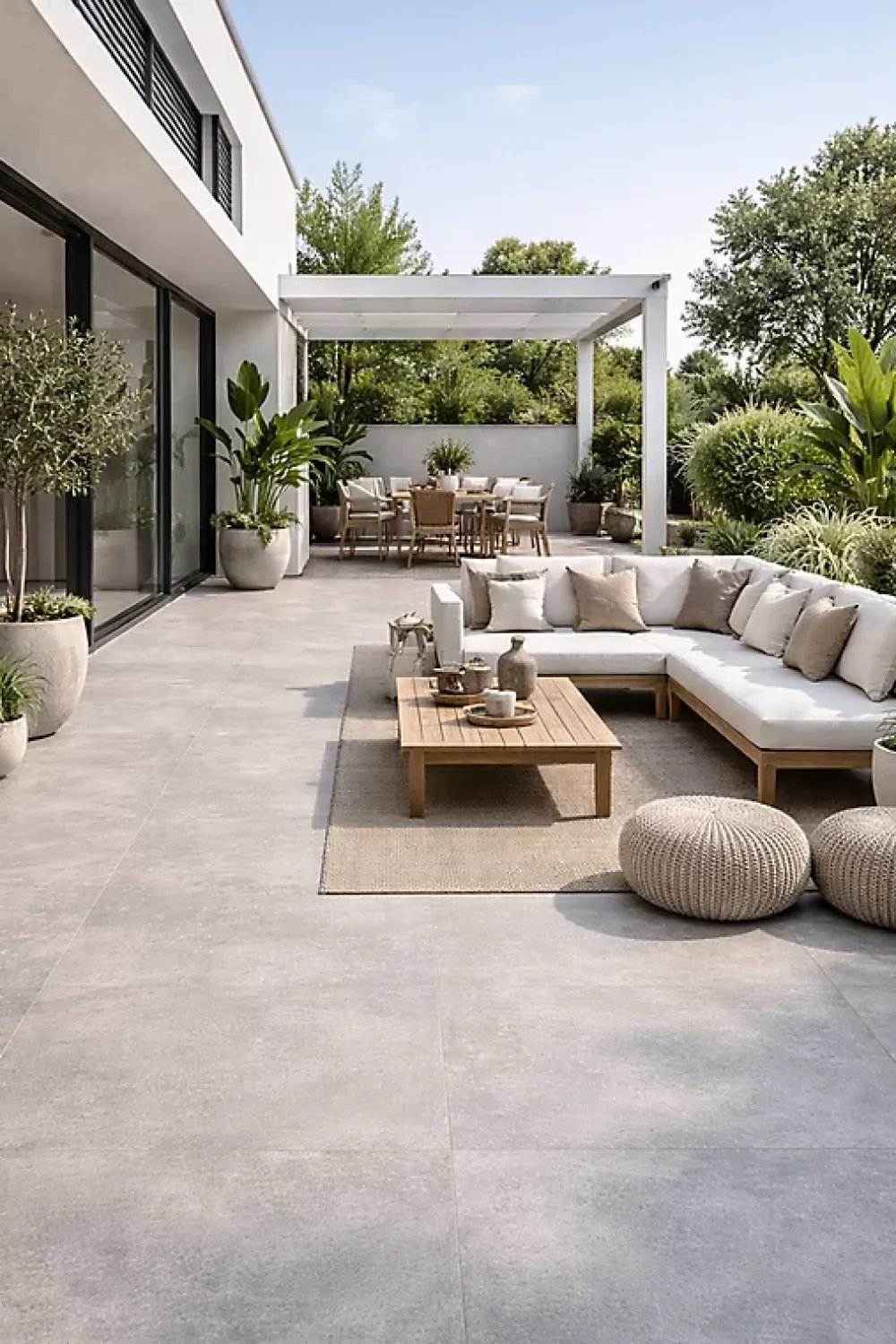 Cristacer Carrelage sol et mur intérieur / extérieur effet béton antidérapant R11 Arbia Grey l.60 X L.60 cm rectifié 1er choix- Carrelage Extérieur Et Terrasse