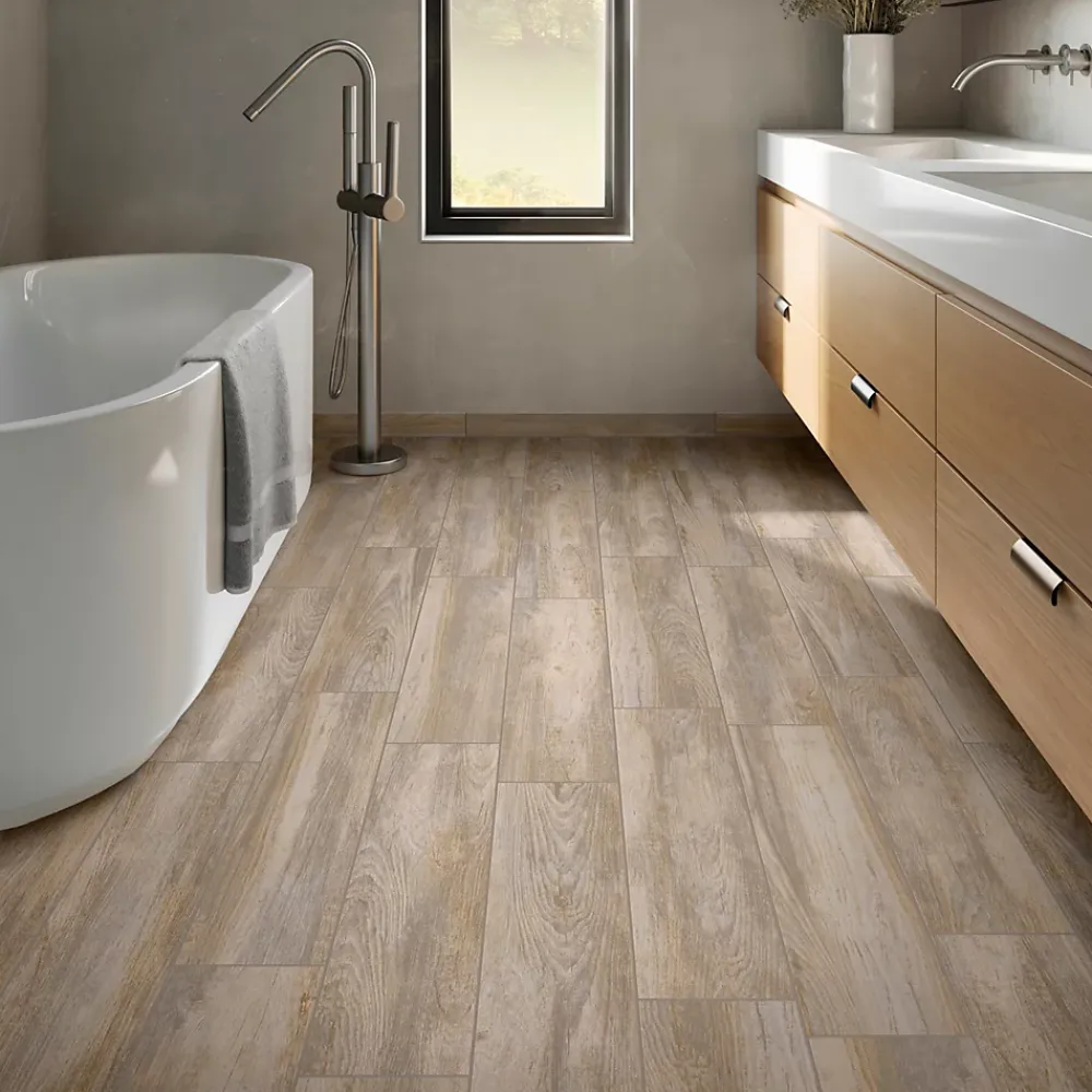 Carrelage Mural Pour Wc|Carrelage Mural Pour Douche<Carrelage sol et mur intérieur effet bois brut mat L.60 x l.15 cm x ép.8,5 mm, Kyra Betulla