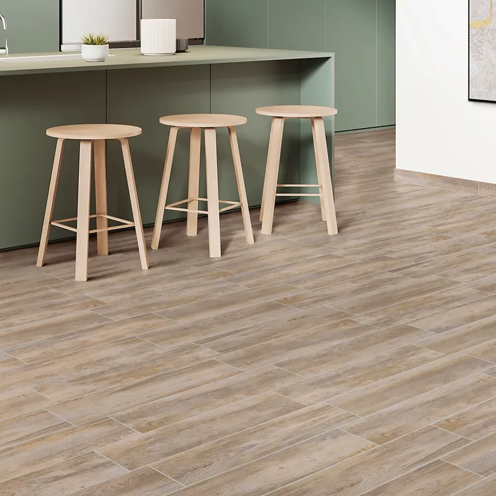 Carrelage Mural Pour Wc|Carrelage Mural Pour Douche<Carrelage sol et mur intérieur effet bois brut mat L.60 x l.15 cm x ép.8,5 mm, Kyra Betulla