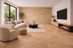 Vitacer Carrelage Sol Effet Pierre<Carrelage sol et mur intérieur / extérieur effet terre cuite Argile Terra l.100 X L.100 cm rectifié 1er choix. UPEC