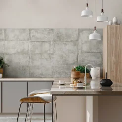 Carrelage sol et mur intérieur en grès cérame émaillé effet béton gris satin L.61 x l.61 cm x ép.8 mm, Malt- Carrelage Mural Effet Béton|Carrelage Sol Effet Béton