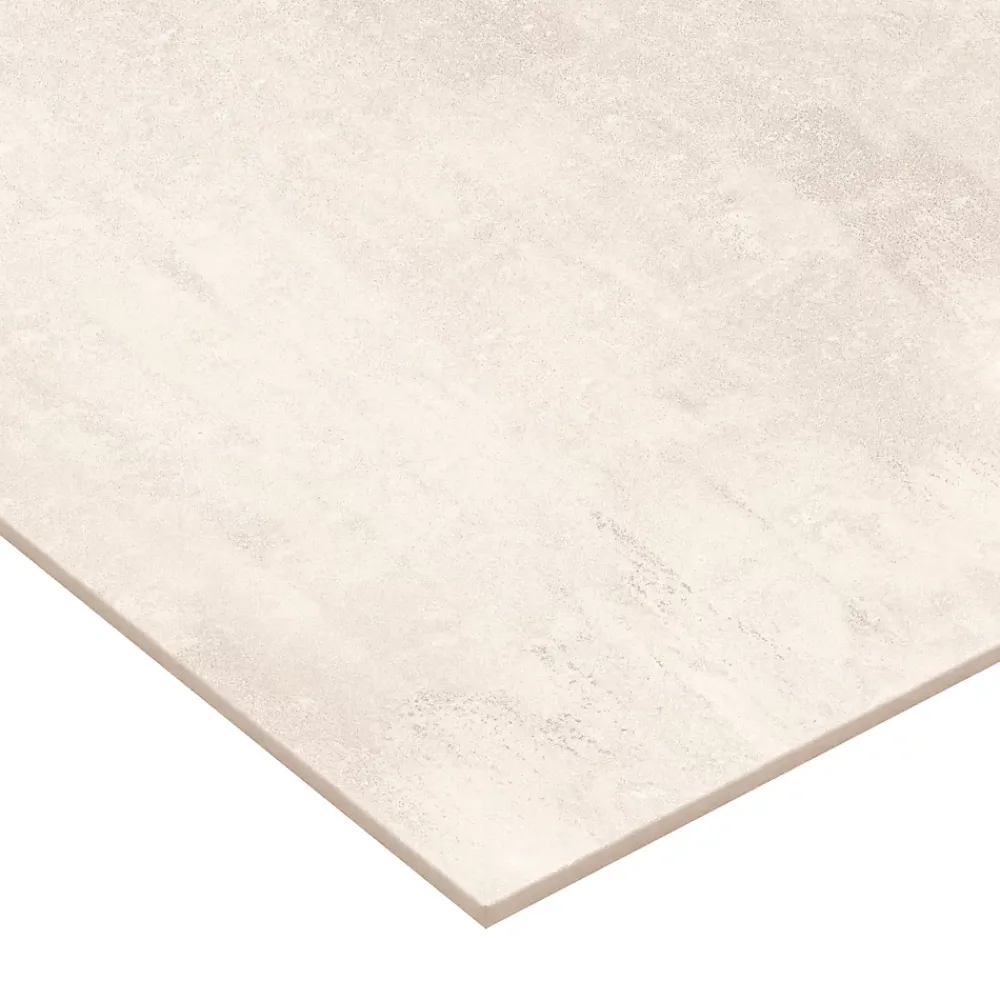 Carrelage sol et mur intérieur grès cérame blanc effet pierre l.30 x L.60 cm, Dourtio- Carrelage Mural Effet Pierre|Carrelage Mural Pour Douche