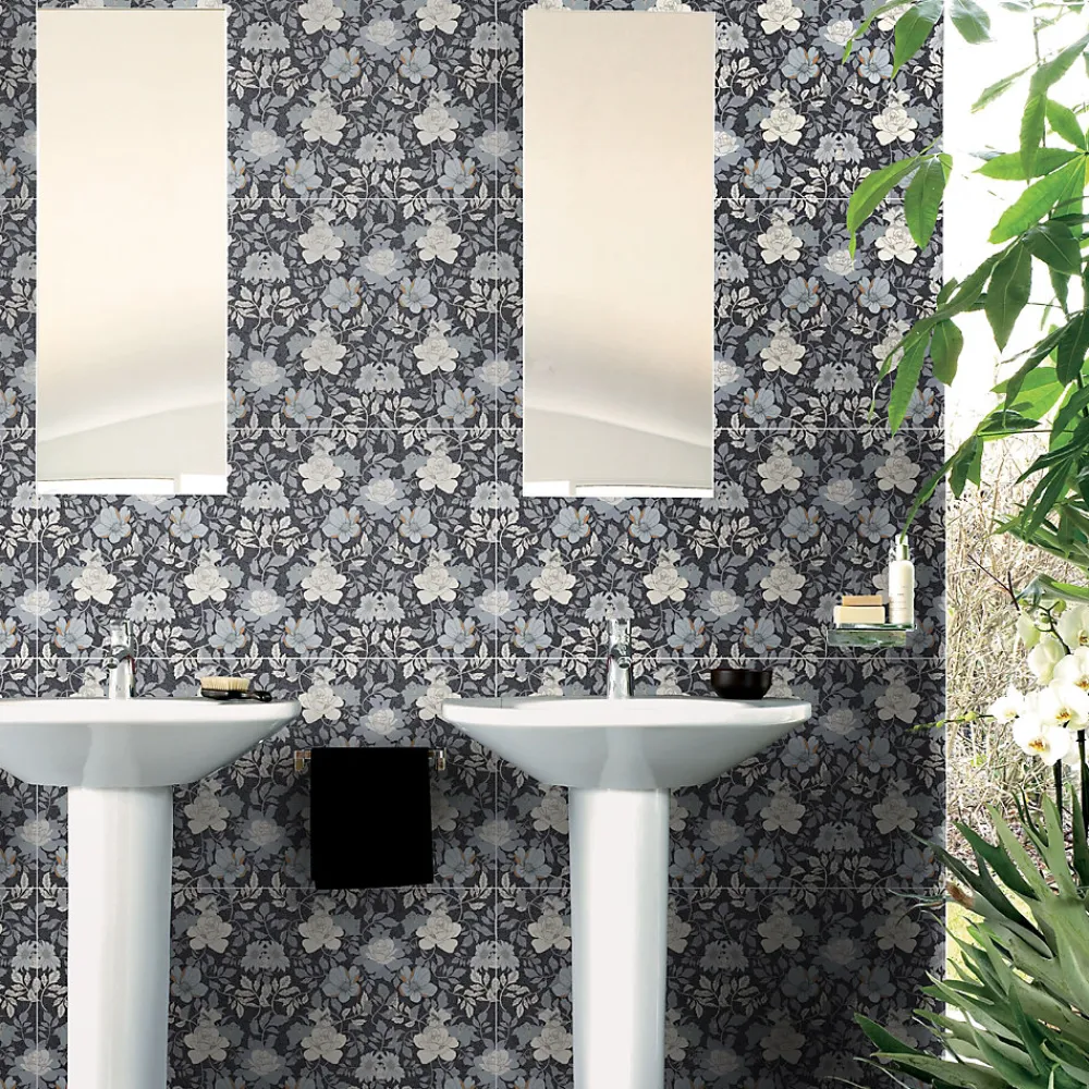 Carrelage sol et mur multicolore Floral 60 x 120 cm- Carrelage Sol Avec Motif|Carrelage Mural Avec Motif