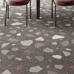 Carrelage Mural Pour Cuisine|Carrelage Mural Effet Terrazzo<Carrelage sol et mur noir mat Venise 90 x 90 cm
