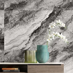Carrelage Sol Effet Marbre|Carrelage Mural Effet Marbre<Carrelage sol et mur noir mat Mineral 60 x 120 cm