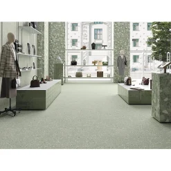 Aelle Carrelage Carrelage sol extérieur antidérapant effet terrazzo 80x80 cm MONACO R VERDE ANTIDESLIZANTE- Carrelage Extérieur Et Terrasse