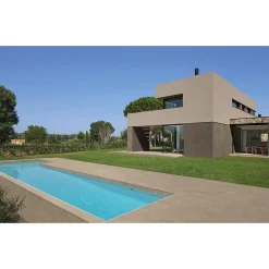 Aelle Carrelage Carrelage sol extérieur antidérapant effet béton ciré naturel 120x120 cm Boost natural ecru- Carrelage Extérieur Et Terrasse