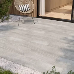 Carrelage sol extérieur beige effet pierre L.62 x l.31 cm x ép.7,4 mm, English Stone- Carrelage Extérieur Et Terrasse