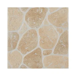 Carrelage sol extérieur effet pierre beige et marron L.30,38 x l.30,38 cm x ép.7 mm, Searocca- Carrelage Extérieur Et Terrasse