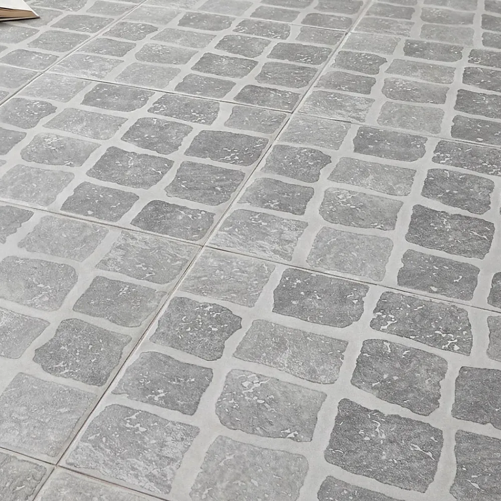 Carrelage Extérieur Et Terrasse<Carrelage sol extérieur effet pavés tons gris L.30,38 x l.30,38 cm x ép.7 mm, Blocce