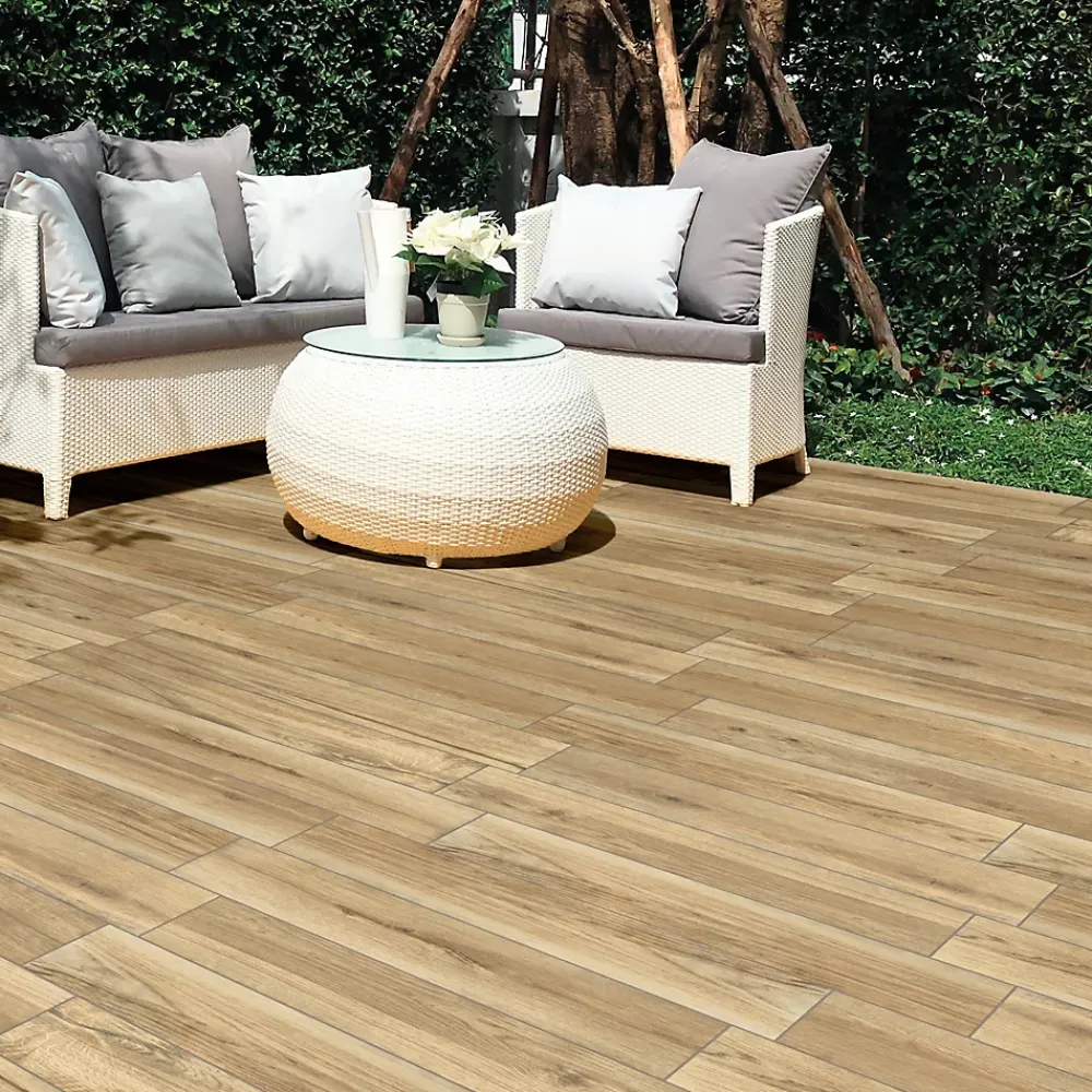 Carrelage Extérieur Et Terrasse<Carrelage sol extérieur effet bois brut L.90 x l.15 cm x ép.9 mm, Woodland