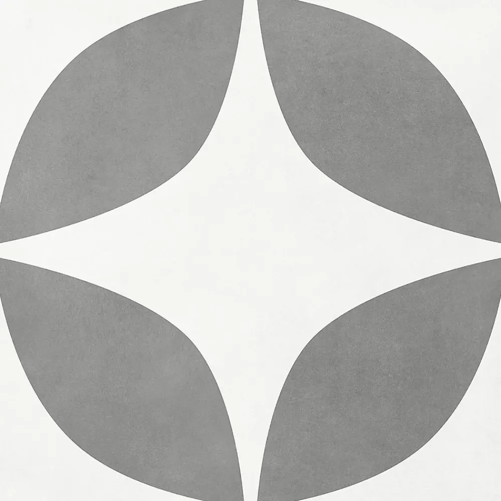 Carrelage Extérieur Et Terrasse<Carrelage sol extérieur effet carreau de ciment gris et blanc L.45 x l.45 cm x ép.7,4 mm, Patch