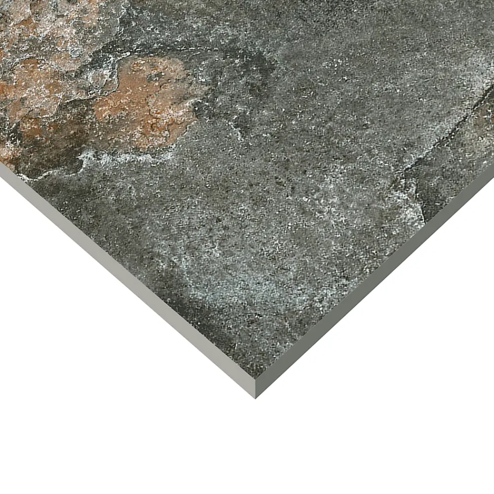 Carrelage sol extérieur effet pierre oxydée L.60 x l.60 cm x ép.9 mm, Denali- Carrelage Extérieur Et Terrasse