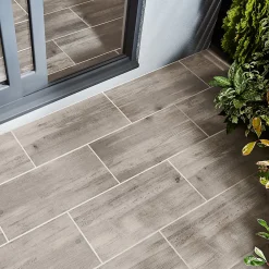 Carrelage Extérieur Et Terrasse<Carrelage sol extérieur effet bois gris clair L.60 x l.30 cm x ép.8,7 mm, Norwegio
