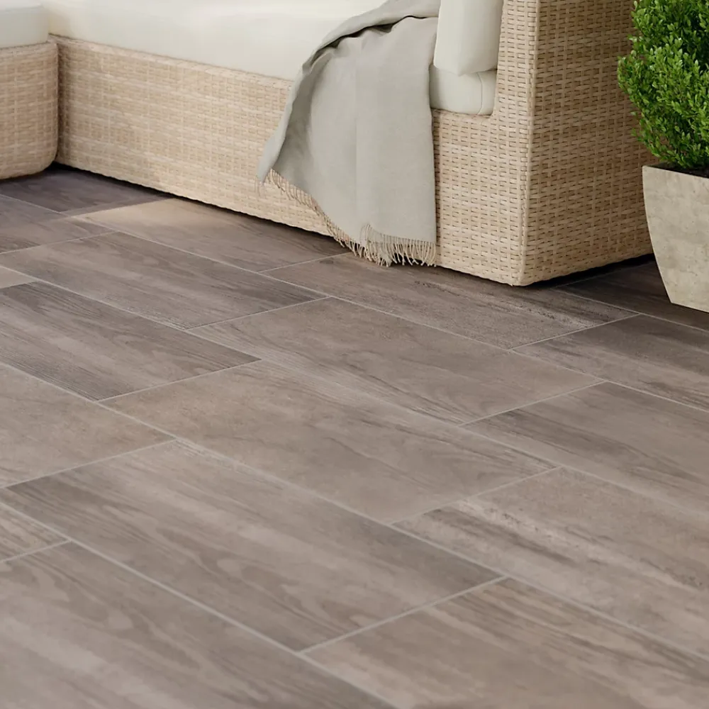 Carrelage Extérieur Et Terrasse<Carrelage sol extérieur effet bois gris clair L.60 x l.30 cm x ép.8,7 mm, Norwegio