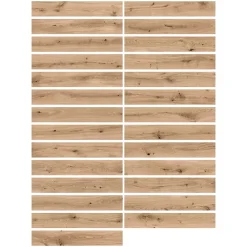 Ecoceramic Carrelage sol extérieur en grès cérame émaillé effet bois naturel l.15 x L.90 x ép.0,86 cm Riverwood- Carrelage Extérieur Et Terrasse