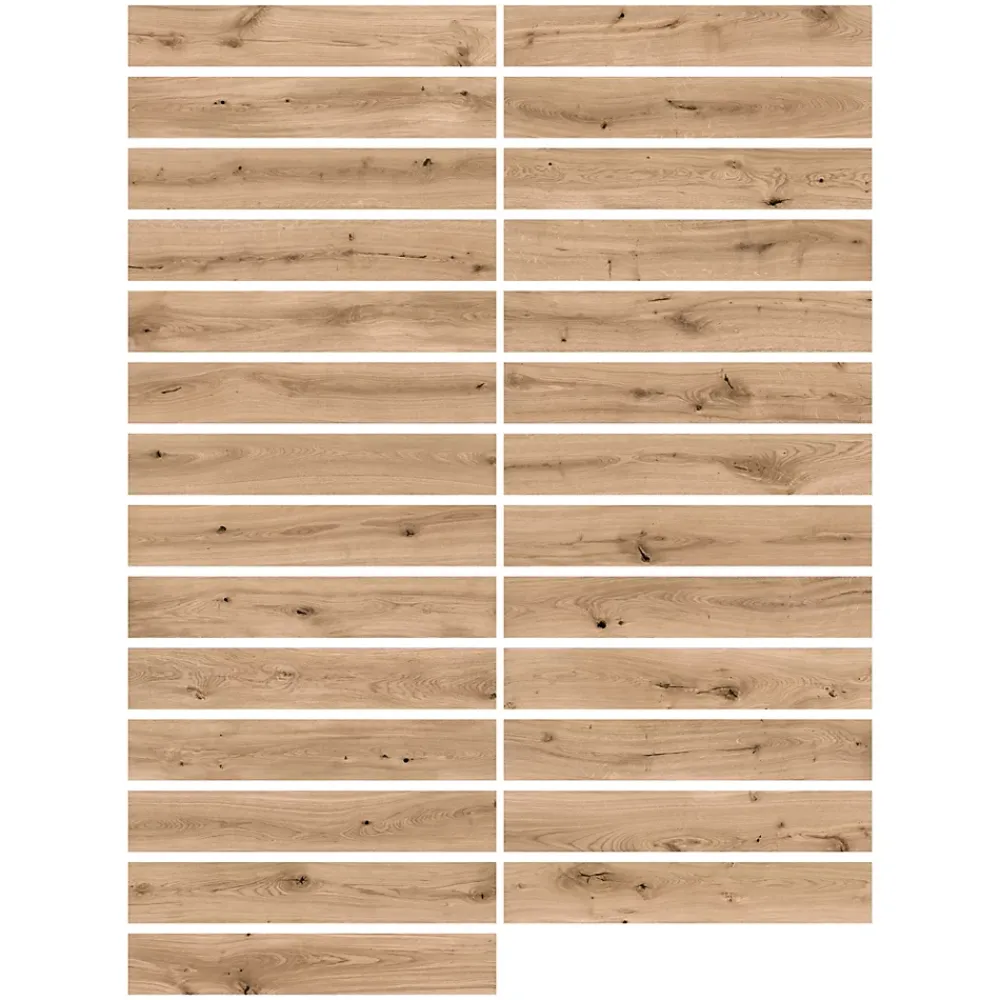 Ecoceramic Carrelage sol extérieur en grès cérame émaillé effet bois naturel l.15 x L.90 x ép.0,86 cm Riverwood- Carrelage Extérieur Et Terrasse
