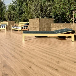 Ecoceramic Carrelage sol extérieur en grès cérame émaillé effet bois naturel l.15 x L.90 x ép.0,86 cm Riverwood- Carrelage Extérieur Et Terrasse