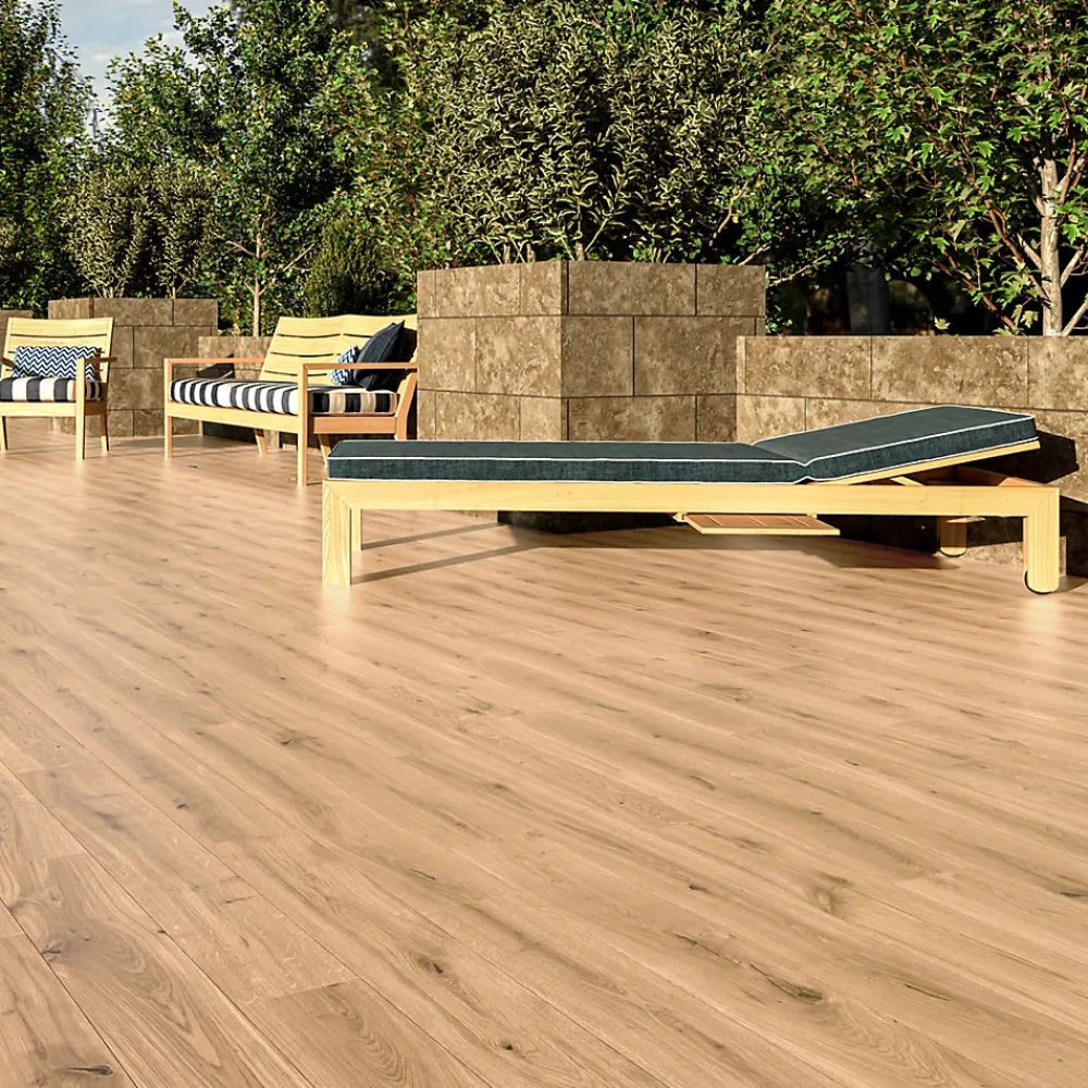 Ecoceramic Carrelage sol extérieur en grès cérame émaillé effet bois naturel l.15 x L.90 x ép.0,86 cm Riverwood- Carrelage Extérieur Et Terrasse