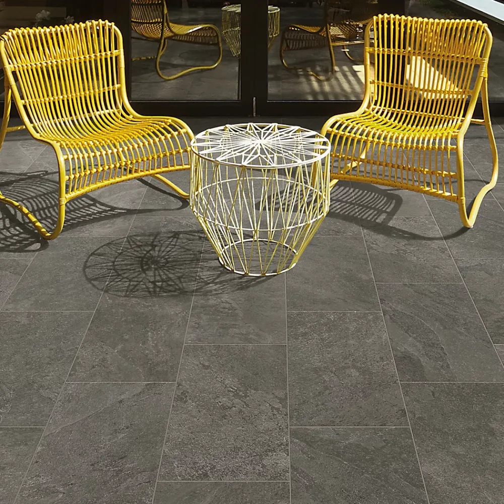 Carrelage Extérieur Et Terrasse<Carrelage sol extérieur en grès cérame émaillé effet pierre anthracite l.60 x L.30 x ép.0.8 cm Ardesi