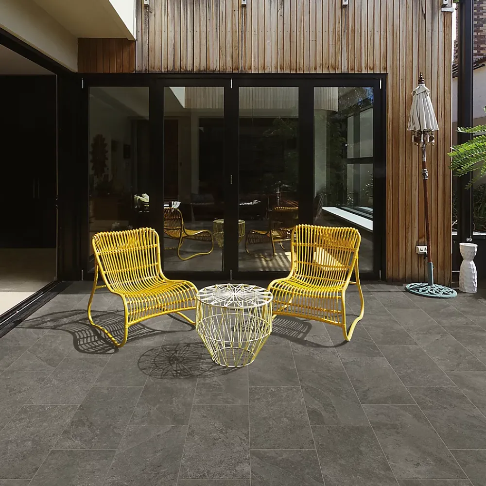 Carrelage Extérieur Et Terrasse<Carrelage sol extérieur en grès cérame émaillé effet pierre anthracite l.60 x L.30 x ép.0.8 cm Ardesi