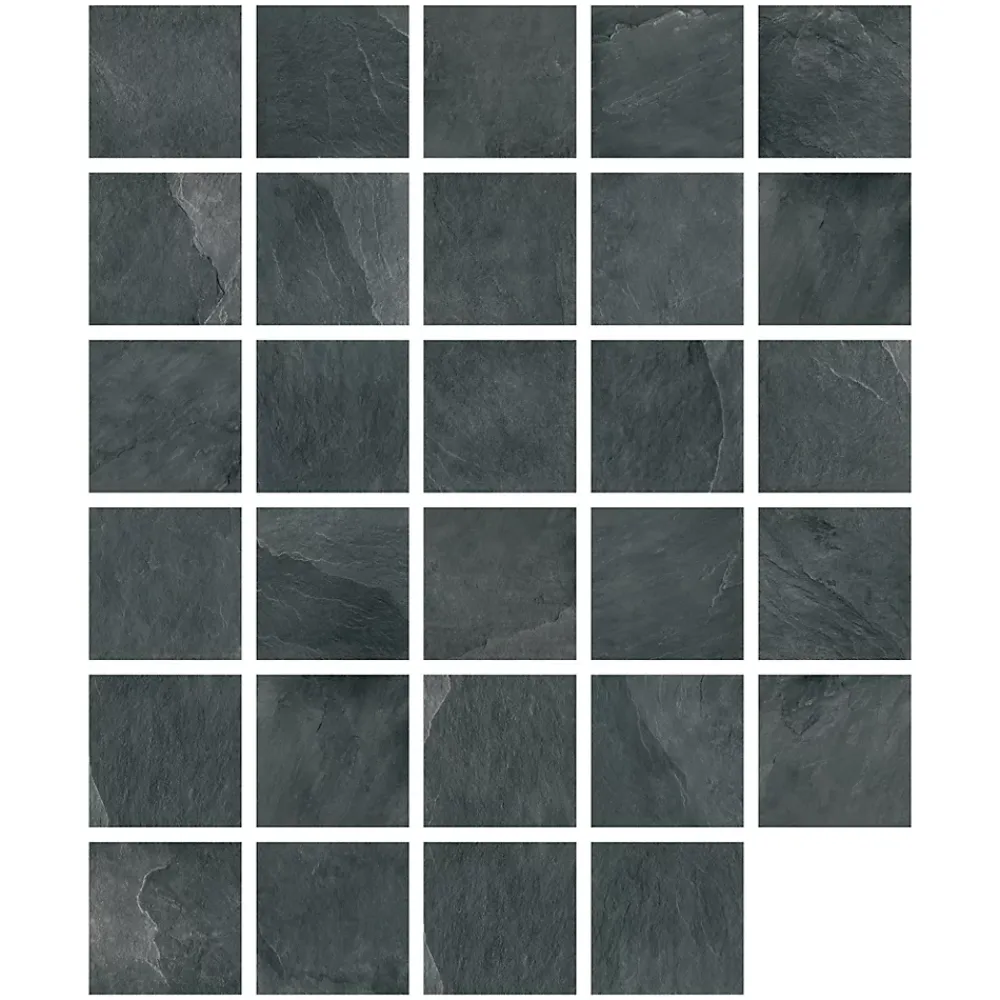 Ecoceramic Carrelage Extérieur Et Terrasse<Carrelage sol extérieur en grès cérame émaillé effet pierre anthracite l.60 x L.60 x ép.2 cm Pietra