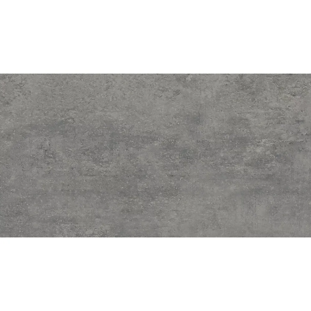 Ecoceramic Carrelage sol extérieur en grès cérame émaillé effet béton gris anthracite l.30 x L.60 x ép.0.9 cm Bauha- Carrelage Extérieur Et Terrasse