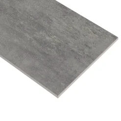 Ecoceramic Carrelage sol extérieur en grès cérame émaillé effet béton gris anthracite l.30 x L.60 x ép.0.9 cm Bauha- Carrelage Extérieur Et Terrasse