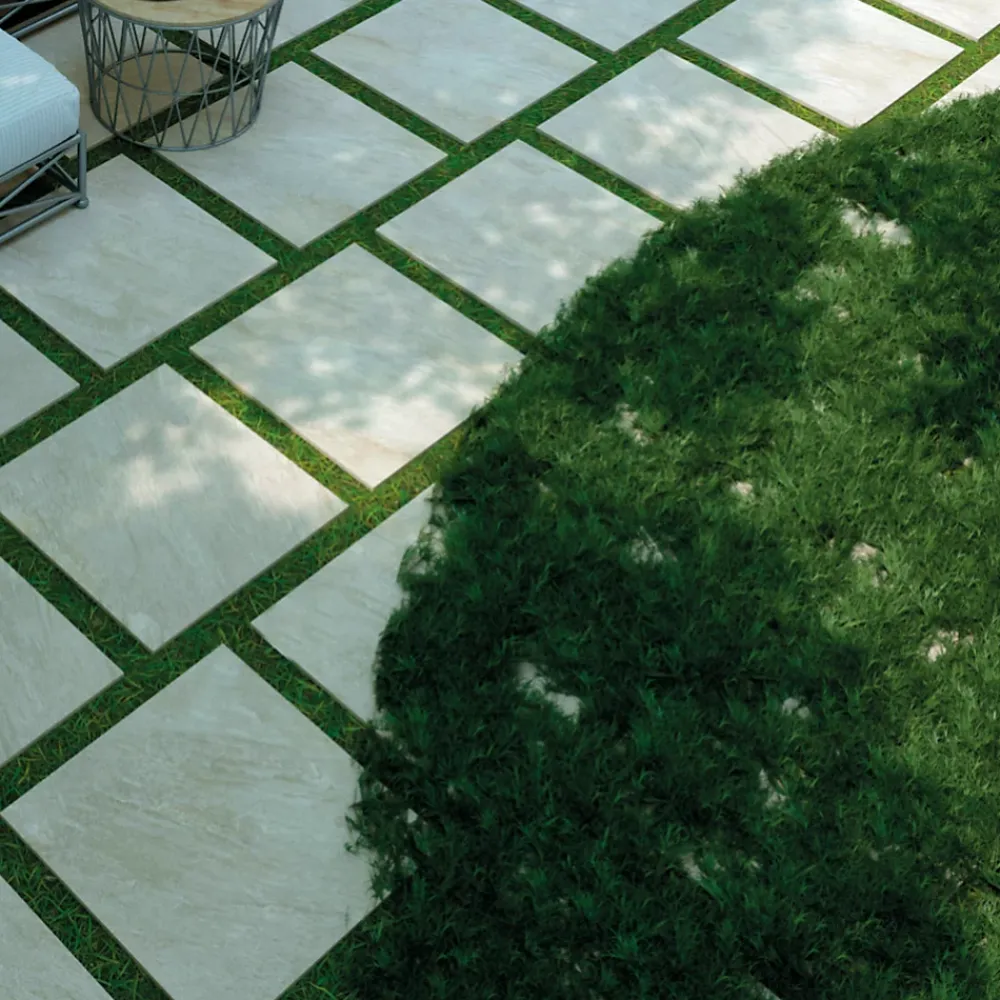 GoodHome Carrelage Extérieur Et Terrasse<Carrelage sol extérieur en grès cérame émaillé effet pierre beige l.60 x L.60 x ép.2 cm Cancora
