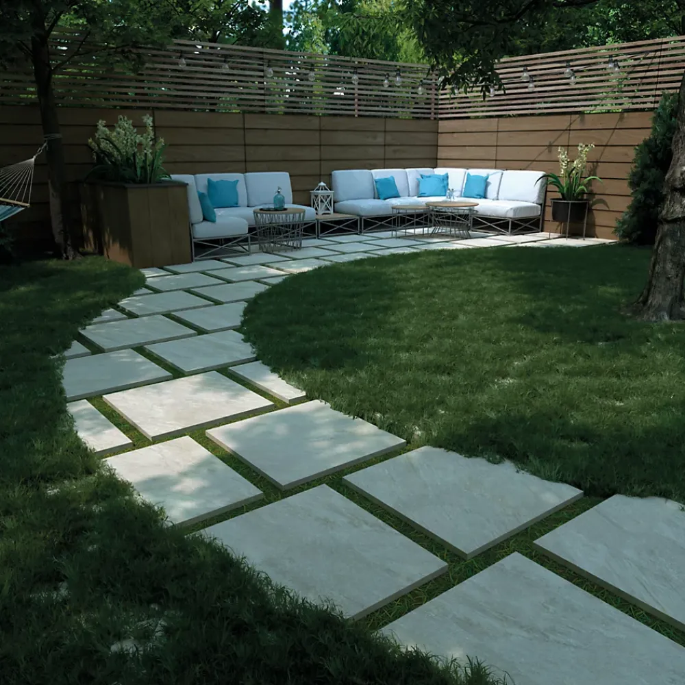 GoodHome Carrelage Extérieur Et Terrasse<Carrelage sol extérieur en grès cérame émaillé effet pierre beige l.60 x L.60 x ép.2 cm Cancora