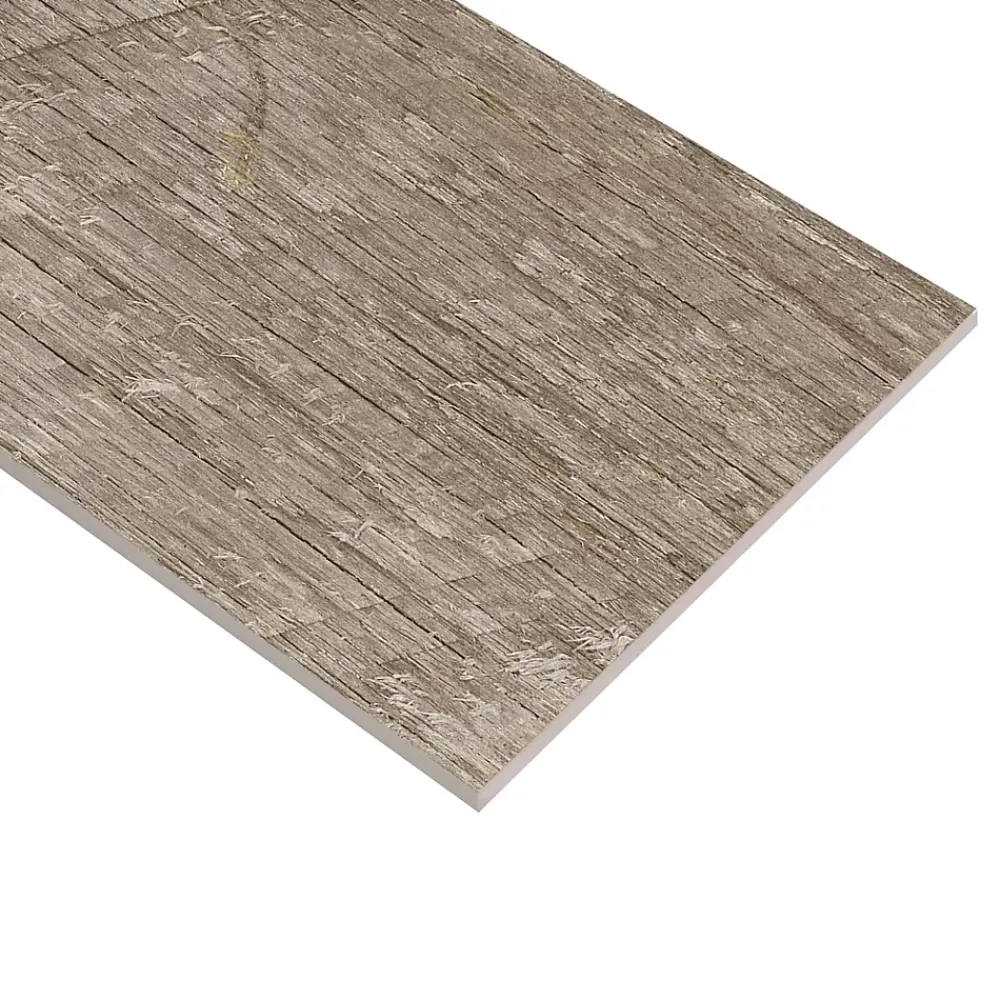Ecoceramic Carrelage sol extérieur en grès cérame émaillé effet bois gris l.15 x L.90 x ép.0,86 cm Timberlane- Carrelage Extérieur Et Terrasse