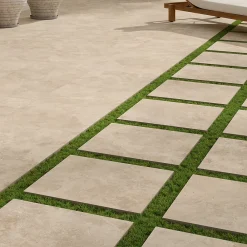 GoodHome Carrelage Extérieur Et Terrasse<Carrelage sol extérieur en grès cérame émaillé effet pierre beige l.60 x L.60 x ép.2 cm Tamiri