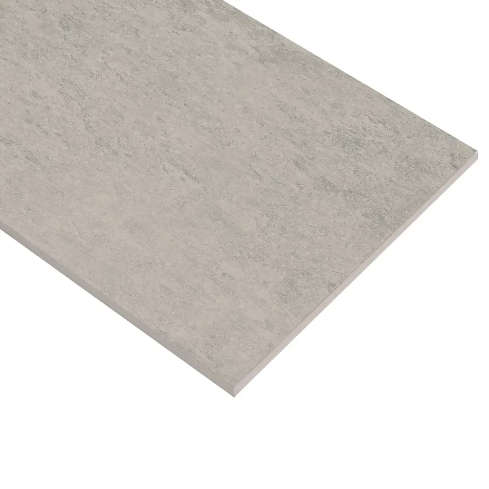 Ecoceramic Carrelage sol extérieur en grès cérame émaillé effet béton gris perle l.30 x L.60 x ép. 0.9cm Bauha- Carrelage Extérieur Et Terrasse