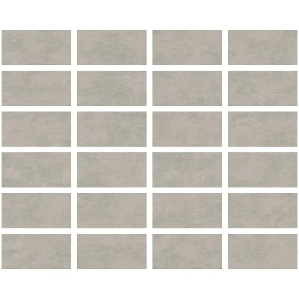 Ecoceramic Carrelage sol extérieur en grès cérame émaillé effet béton gris perle l.30 x L.60 x ép. 0.9cm Bauha- Carrelage Extérieur Et Terrasse