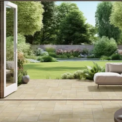 Frassinoro Carrelage Extérieur Et Terrasse<Carrelage sol extérieur en grès cérame émaillé effet pierre beige l.50 x L.50 x ép.0,9 cm Sunstone
