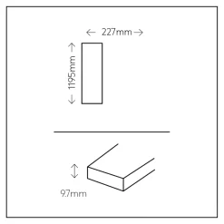 GoodHome Carrelage Extérieur Et Terrasse<Carrelage sol extérieur en grès cérame émaillé effet bois naturel l.22 x L.120 x ép. 0,97 cm Todias Caboa