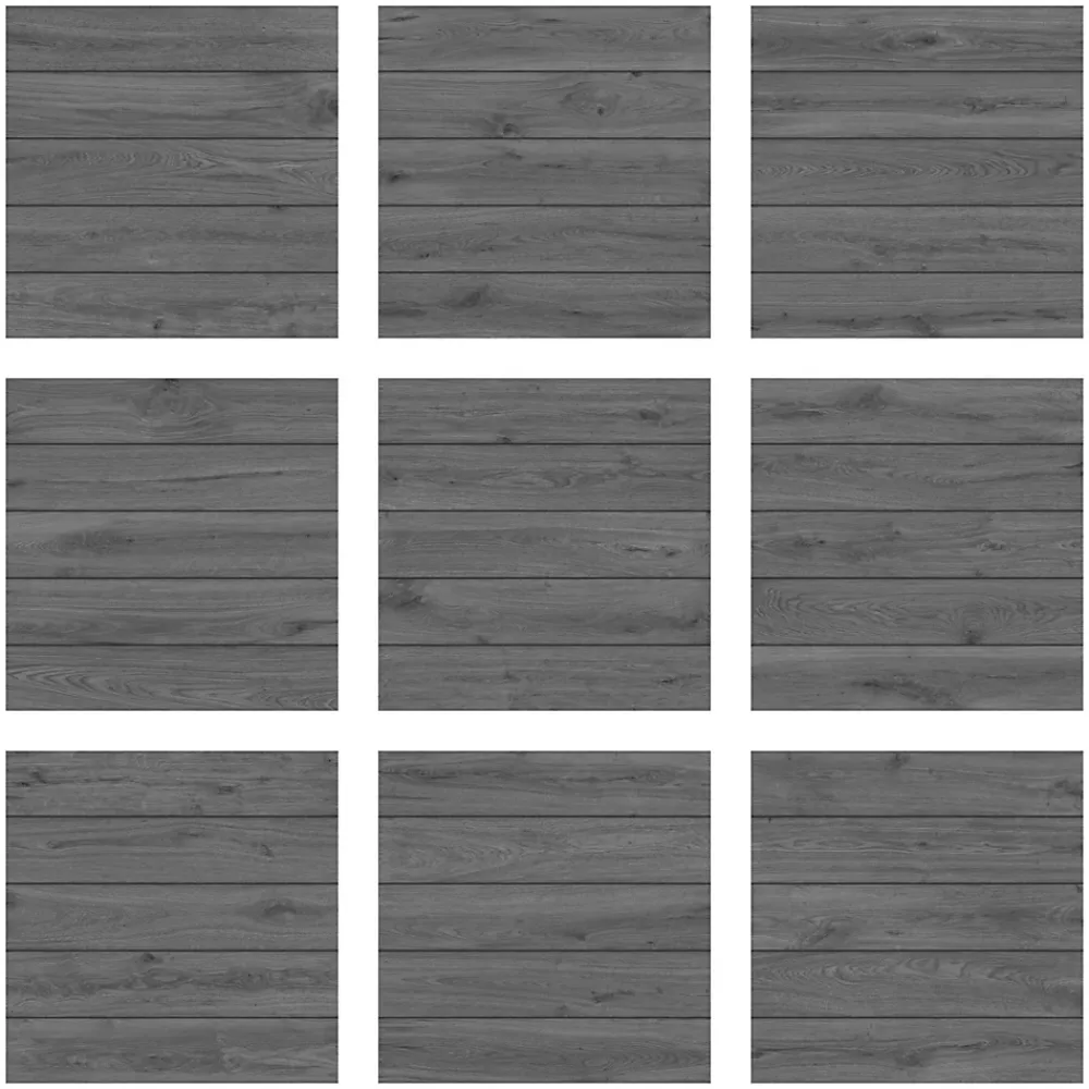 Ecoceramic Carrelage sol extérieur en grès cérame émaillé effet chêne anthracite l.45 x L.45 x 0.95 cm Deckland- Carrelage Extérieur Et Terrasse