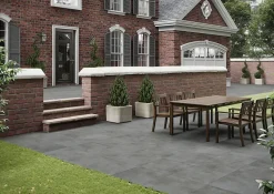 Alaplana Carrelage Extérieur Et Terrasse<Carrelage sol extérieur en grès cérame émaillé effet béton anthracite l.45 x L.45 x ép.0.85 cm Rohe