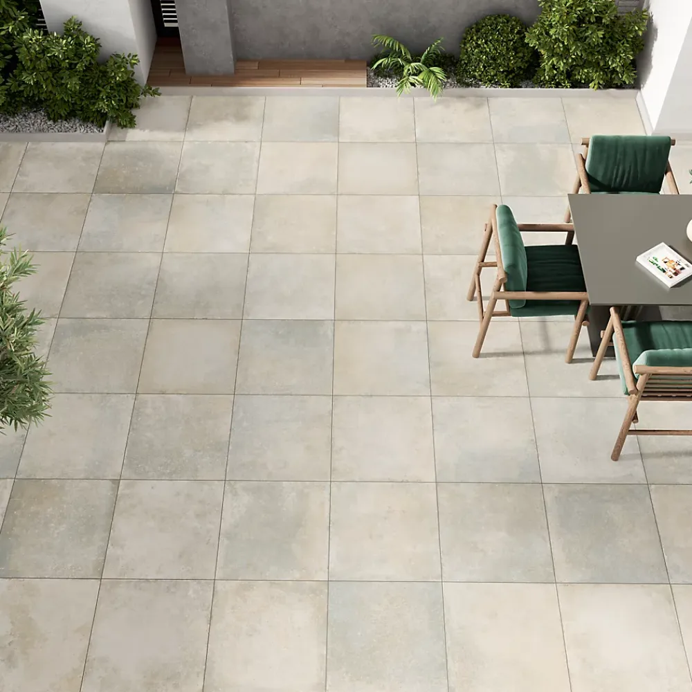 GoodHome Carrelage Extérieur Et Terrasse<Carrelage sol extérieur en grès cérame émaillé effet pierre gris clair l.60 x L.60 x ép.2 cm Arina