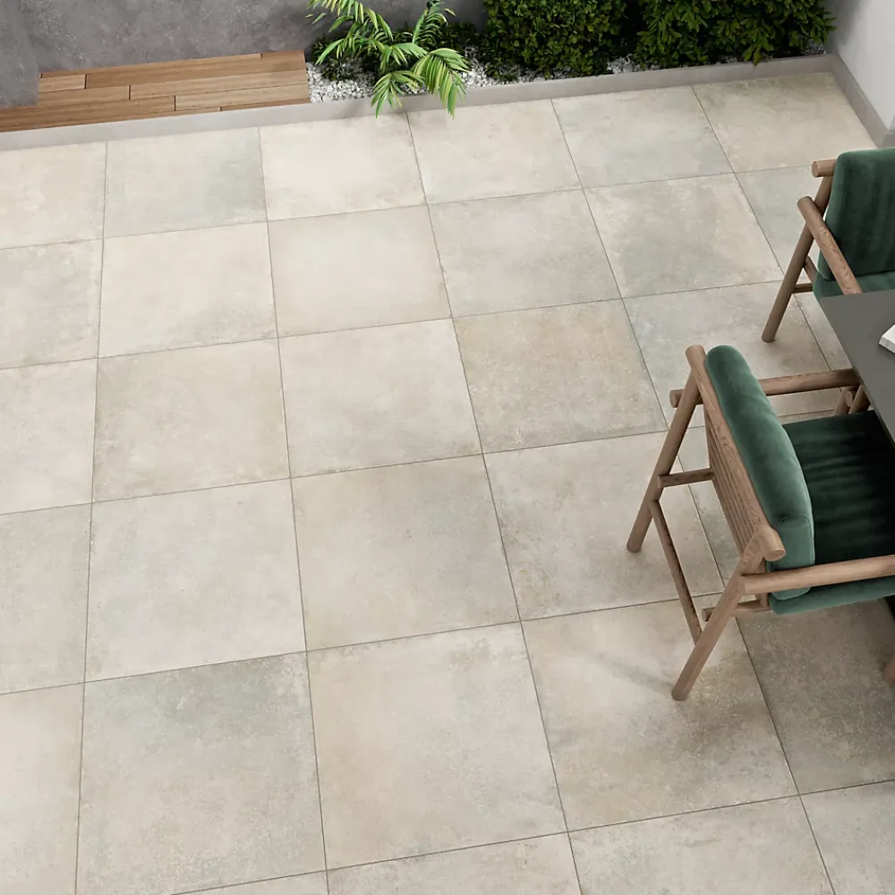 GoodHome Carrelage Extérieur Et Terrasse<Carrelage sol extérieur en grès cérame émaillé effet pierre gris clair l.60 x L.60 x ép.2 cm Arina