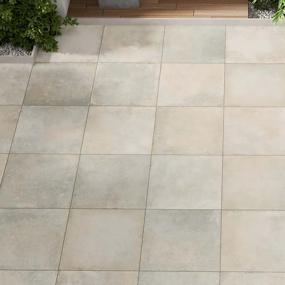 GoodHome Carrelage Extérieur Et Terrasse<Carrelage sol extérieur en grès cérame émaillé effet pierre gris clair l.60 x L.60 x ép.2 cm Arina