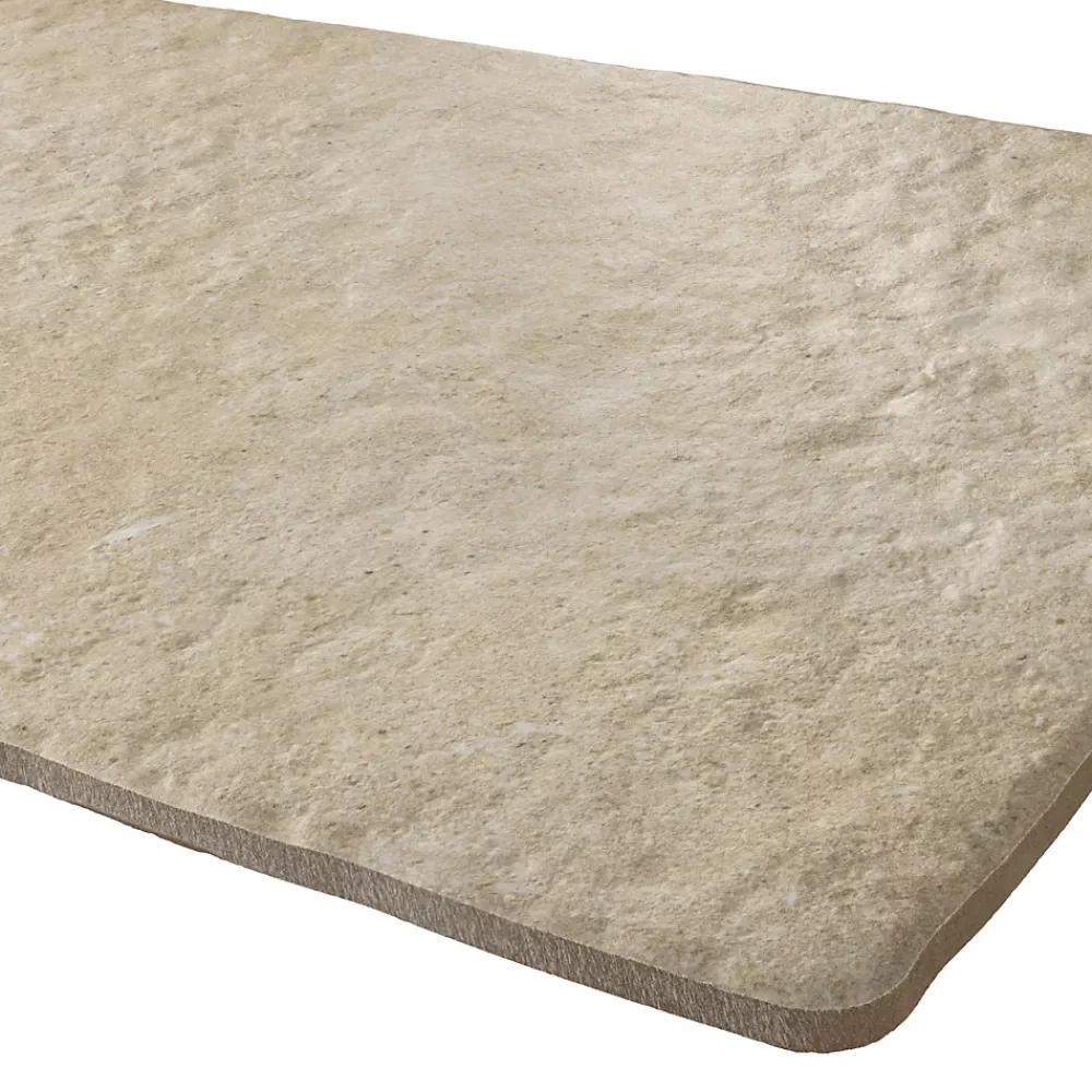 Mykonos Carrelage sol extérieur en grès cérame émaillé effet pierre beige l.30 x L.50 x ép.0,9 cm Sunstone- Carrelage Extérieur Et Terrasse
